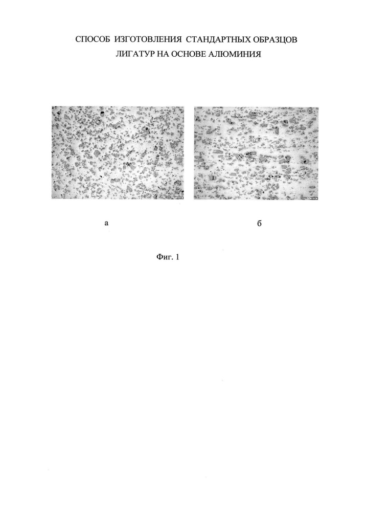 Способ изготовления стандартных образцов лигатур на основе алюминия (патент 2631544)