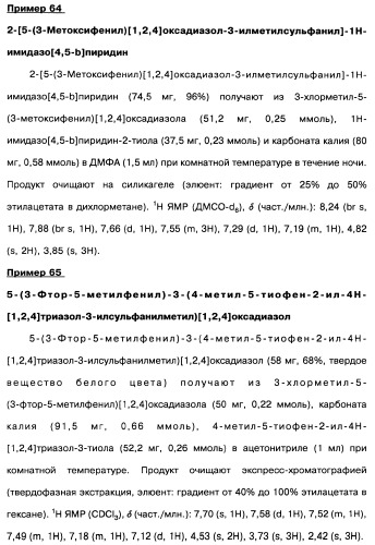 [1,2,4]оксадиазолы (варианты), способ их получения, фармацевтическая композиция и способ ингибирования активации метаботропных глютаматных рецепторов-5 (патент 2352568)