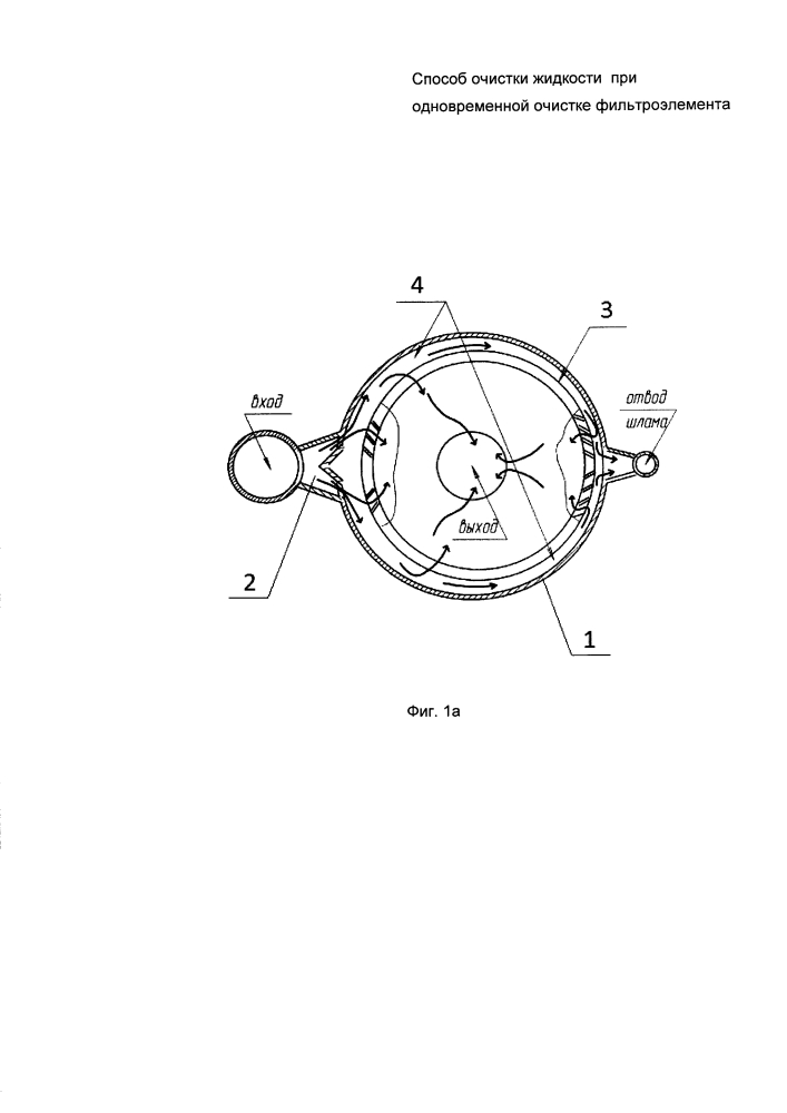 Способ очистки жидкости при одновременной очистке фильтроэлемента (патент 2600641)