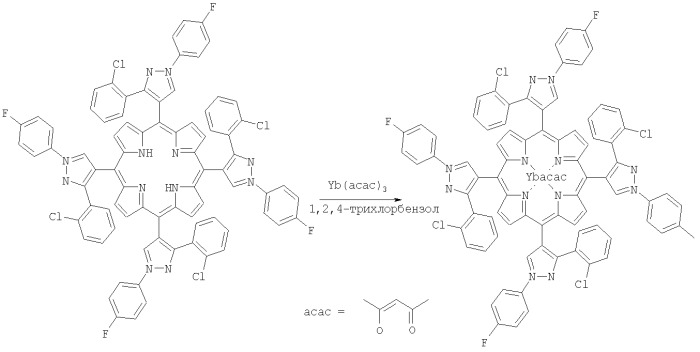 Иттербиевые комплексы тетрапиразолилпорфиринов как флуоресцентные метки для диагностики злокачественных новообразований (патент 2372099)