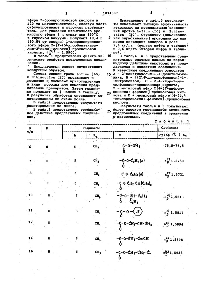 Способ борьбы с нежелательной растительностью (патент 1074387)