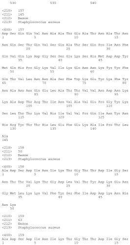 Композиции для иммунизации против staphylococcus aureus (патент 2508126)