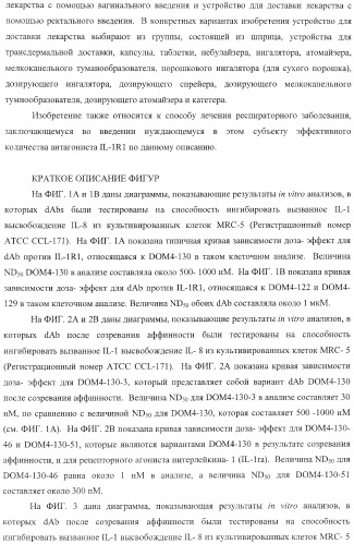 Способы лечения респираторного заболевания с применением антагонистов рецептора интерлейкина-1 типа 1 (патент 2411957)