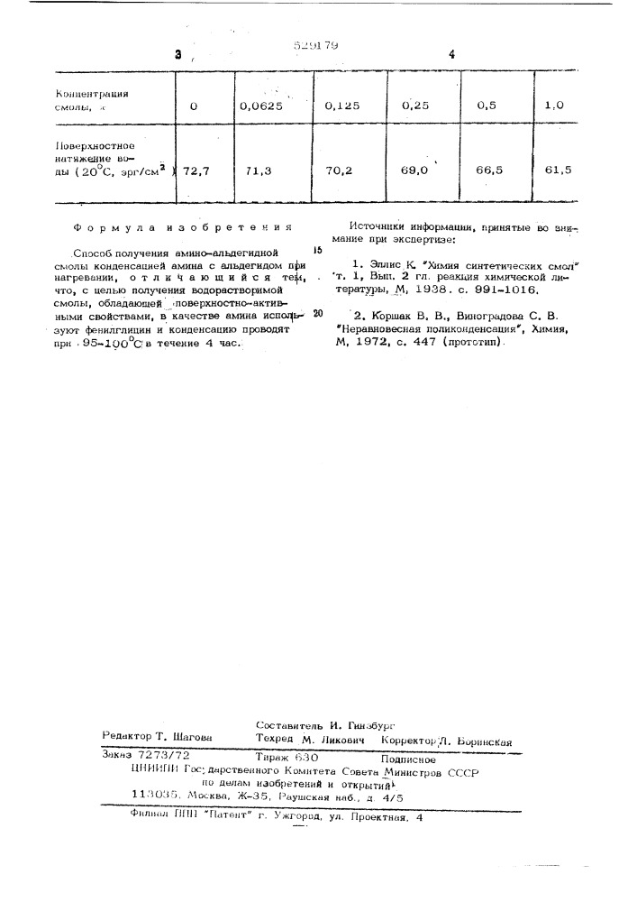 Способ получения амино-альдегидной смолы (патент 529179)