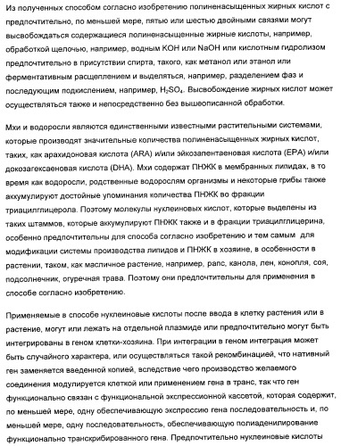 Способ получения полиненасыщенных жирных кислот в трансгенных растениях (патент 2449007)