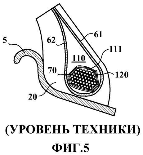 Шина с усовершенствованным бортом (патент 2501665)
