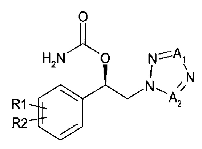 Способ получения (r)-1-арил-2-тетразолилэтилового эфира карбаминовой кислоты (патент 2539983)