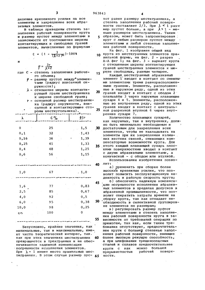Способ сборки торцешлифовального круга (патент 963843)