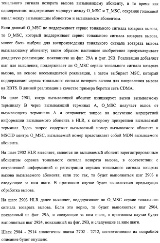 Система и способ обеспечения тональных сигналов возврата вызова в сети связи (патент 2323539)