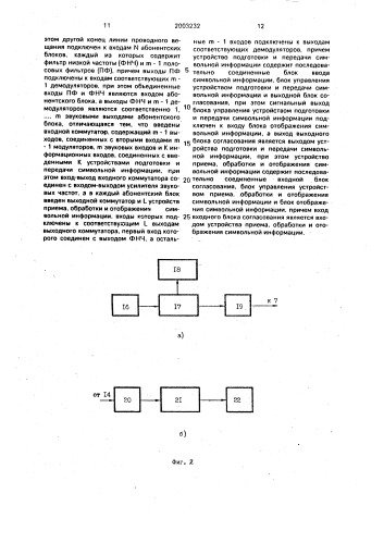 Широковещательная проводная система (патент 2003232)