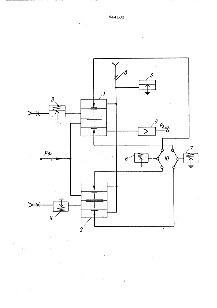 Пневматический трехпозиционный регулятор (патент 444161)