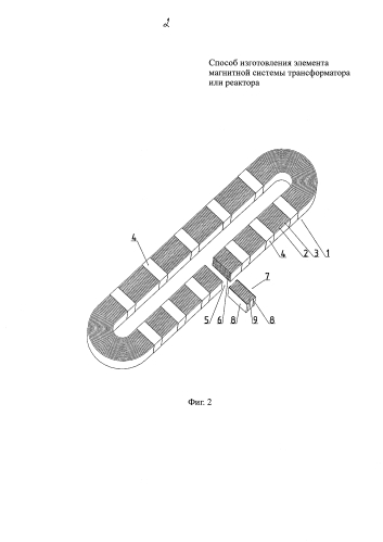 Способ изготовления элемента магнитной системы трансформатора или реактора (патент 2585008)