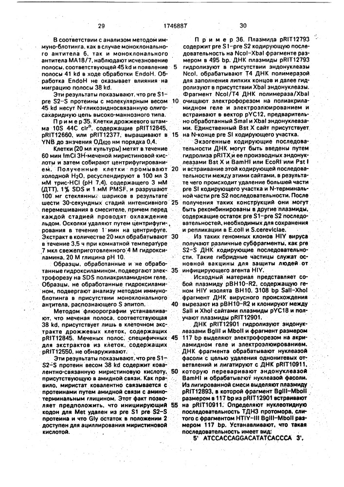 Способ получения гибридного полипептида, содержащего нв @ а @ (патент 1746887)