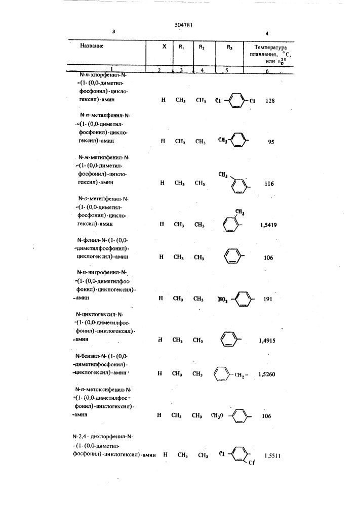 Способ получения циклогексиламинофосфонатов (патент 504781)