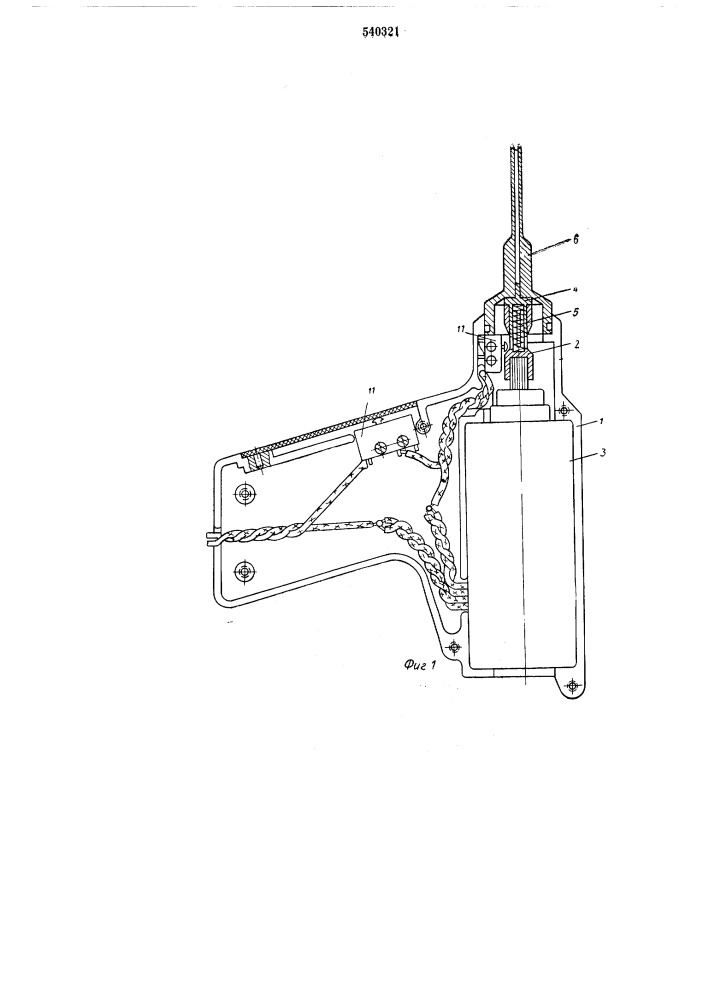 Пистолет для навивки проводов на граненый стержень (патент 540321)