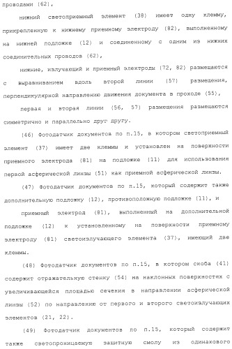 Фотодатчик документов из установленных на поверхности элементов (патент 2488169)