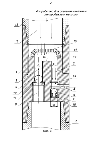 Устройство для освоения скважины центробежным насосом (патент 2581523)