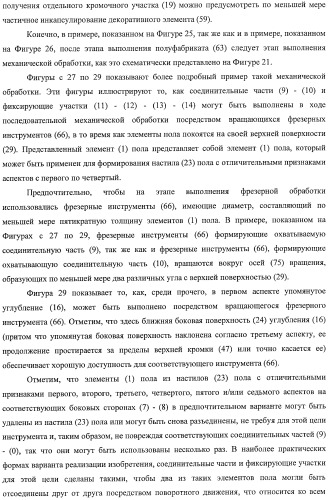 Настил пола, элемент пола и способ для изготовления элементов пола (патент 2403356)