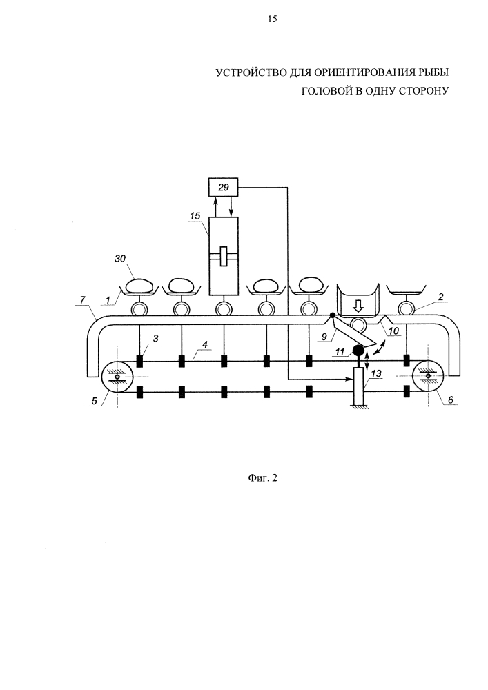 Устройство для ориентирования рыбы головой в одну сторону (патент 2645974)