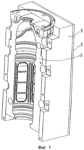 Выдувная форма с нагреванием для термостабилизирующей обработки (патент 2380226)