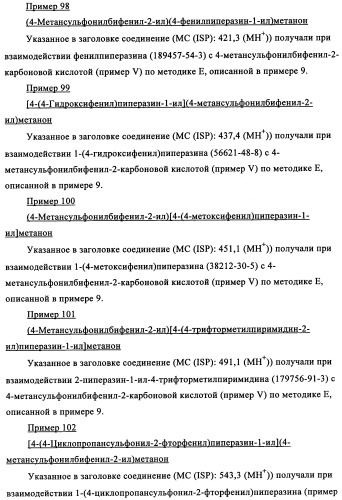 Производные 1-бензоилпиперазина в качестве ингибиторов поглощения глицина для лечения психозов (патент 2355683)