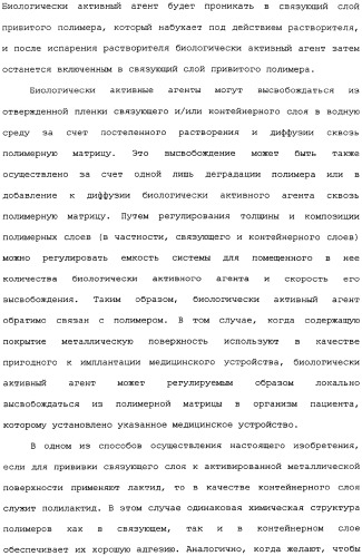 Полимерное покрытие для медицинских устройств (патент 2308976)