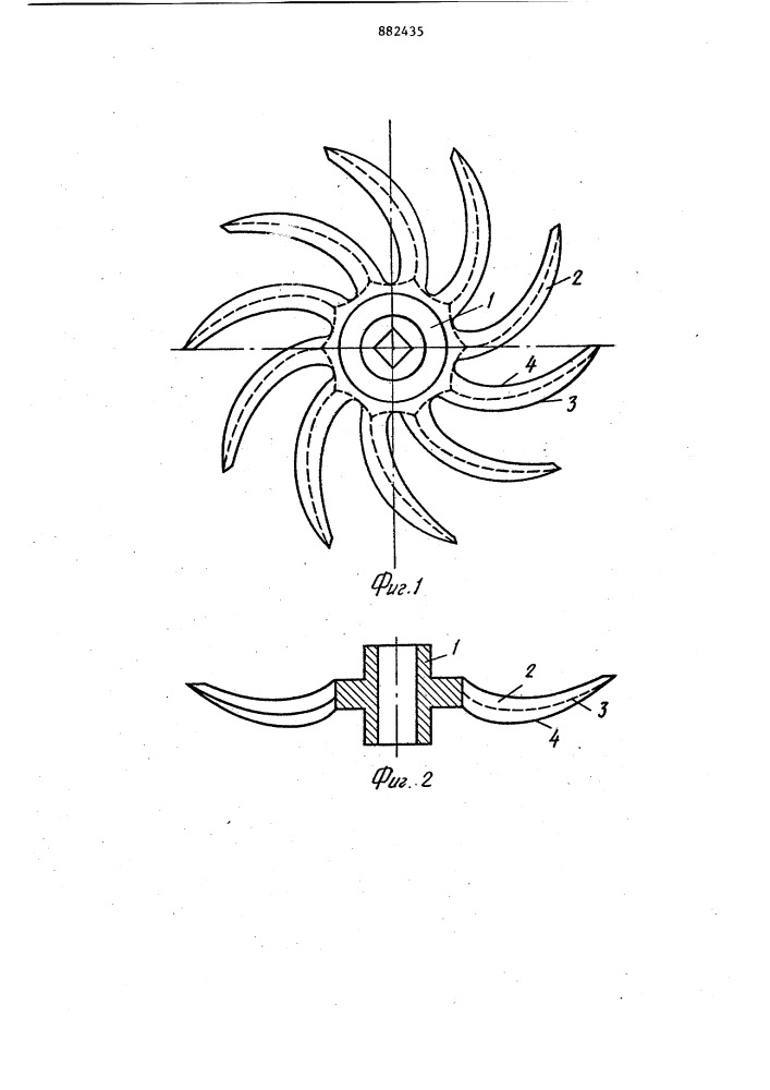 Игольчатый диск почвообрабатывающей машины (патент 882435)