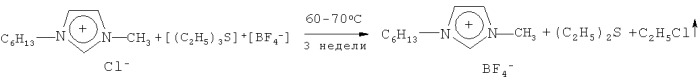 Способ получения ониевых солей с тетрафторборатным анионом, имеющих низкое содержание галогенидов (патент 2415843)