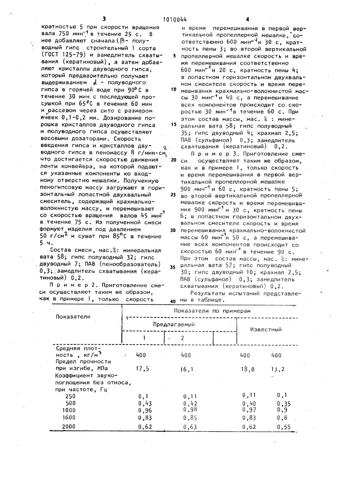 Способ изготовления смеси для получения декоративно- акустического материала (патент 1010044)