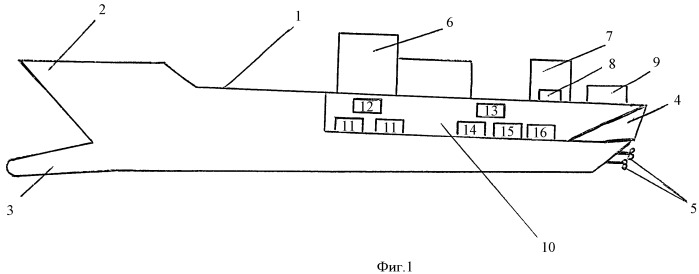 Корабль гидрографической и патрульной службы (патент 2459738)