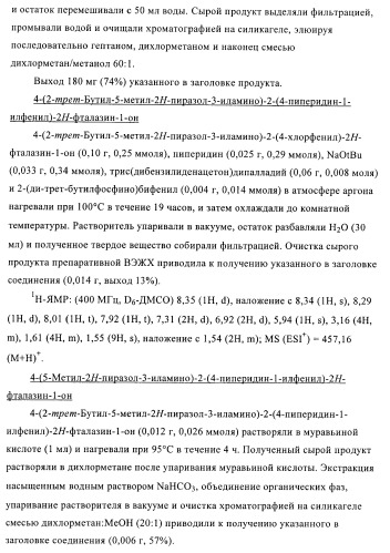 Новые производные фталазинона в качестве ингибиторов киназы аврора-а (патент 2397166)