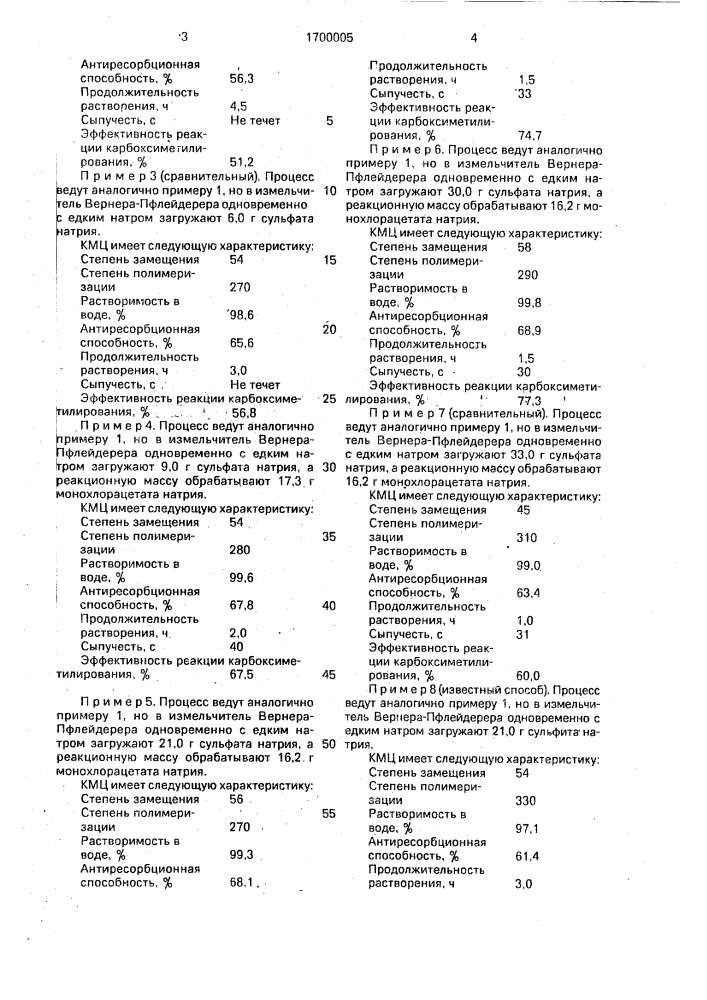 Способ получения карбоксиметилцеллюлозы (патент 1700005)