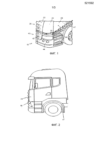 Воздушный дефлектор и грузовое транспортное средство (патент 2578645)