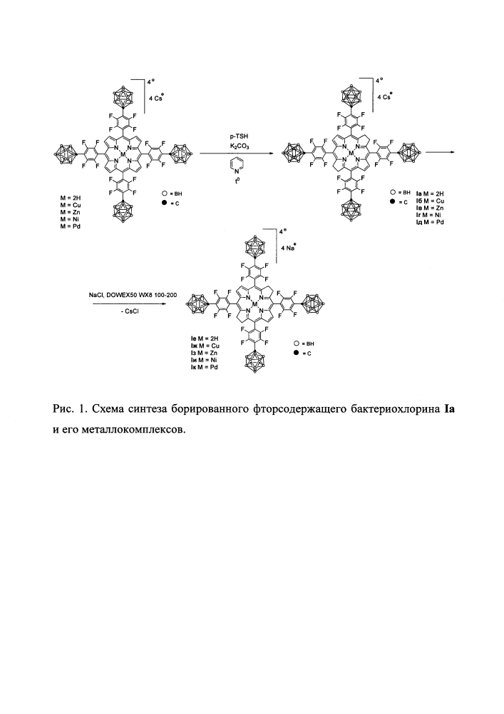 Борированные производные фторированных бактериохлоринов и их металлокомплексов, обладающие противоопухолевой активностью (патент 2615770)
