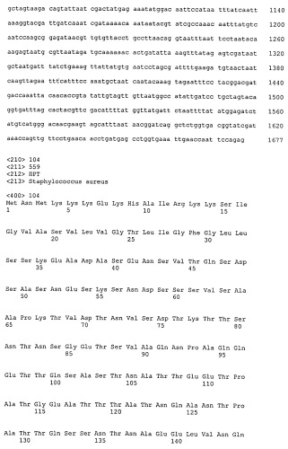 Иммуногенные композиции антигенов staphylococcus aureus (патент 2536981)