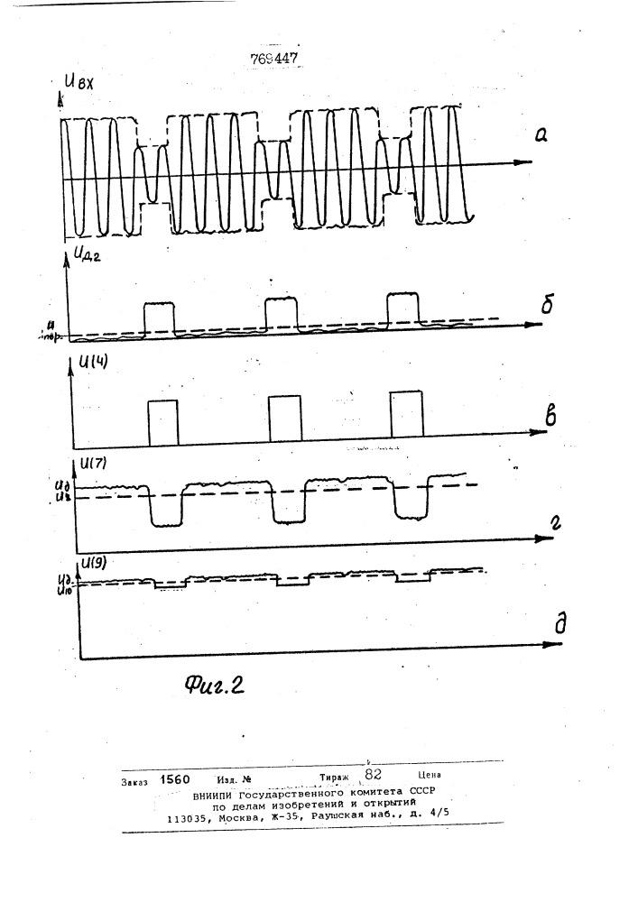 Устройство для измерения нелинейных искажений в аппаратуре магнитной записи (патент 769447)