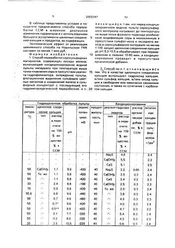 Способ переработки серосульфидных материалов, содержащих оксиды железа (патент 2000347)