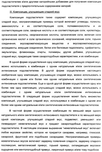 Композиция интенсивного подсластителя с пробиотиками/пребиотиками и подслащенные ею композиции (патент 2428051)