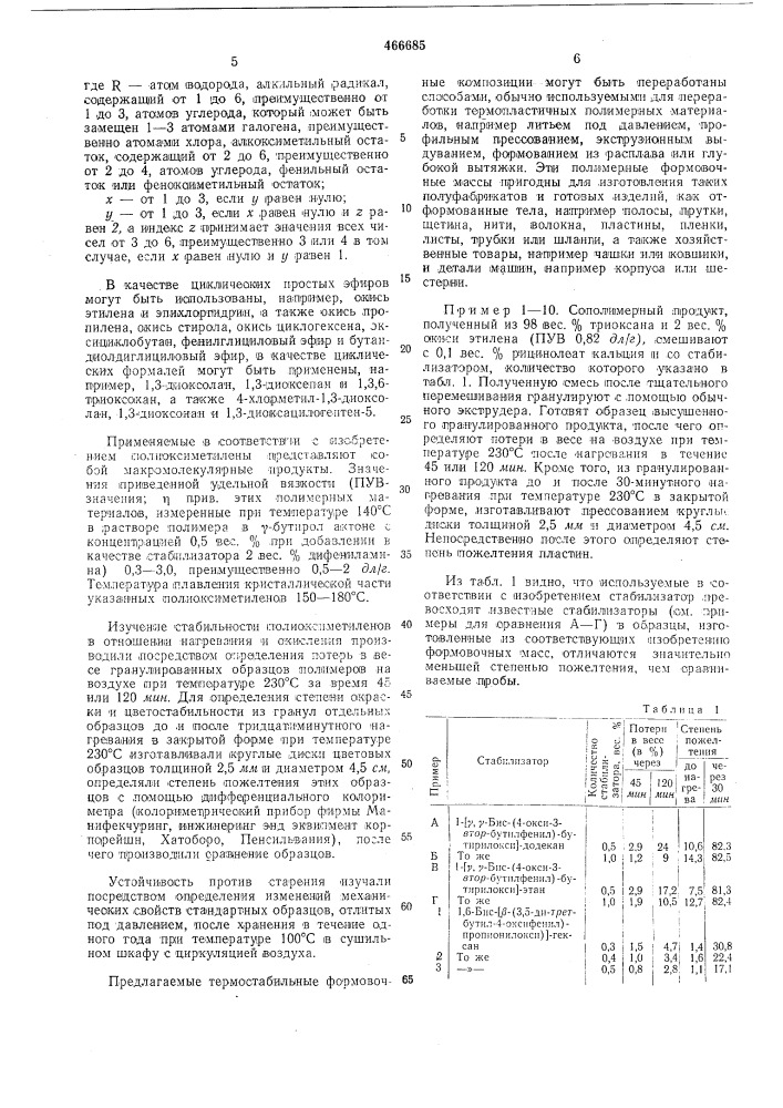 Термостабильная формовочная композиция (патент 466685)