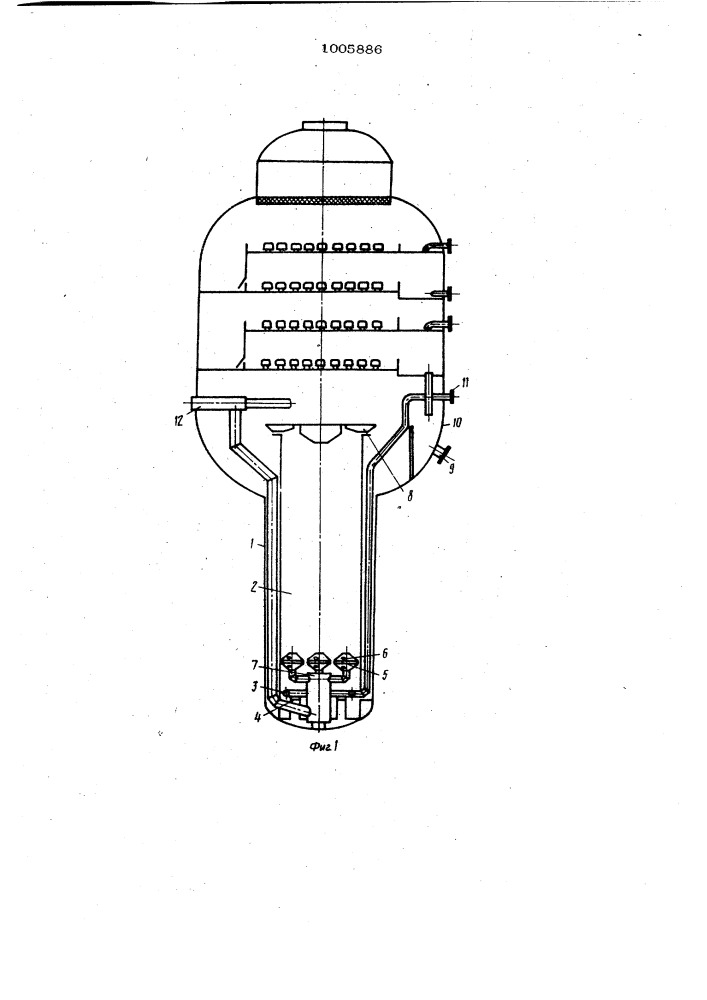 Аппарат для нейтрализации азотной кислоты аммиаком (патент 1005886)