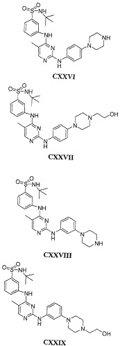 Би-арил-мета-пиримидиновые ингибиторы киназы (патент 2448959)