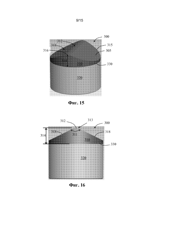 Режущие структуры для бурового долота с закрепленными режущими инструментами (патент 2628359)