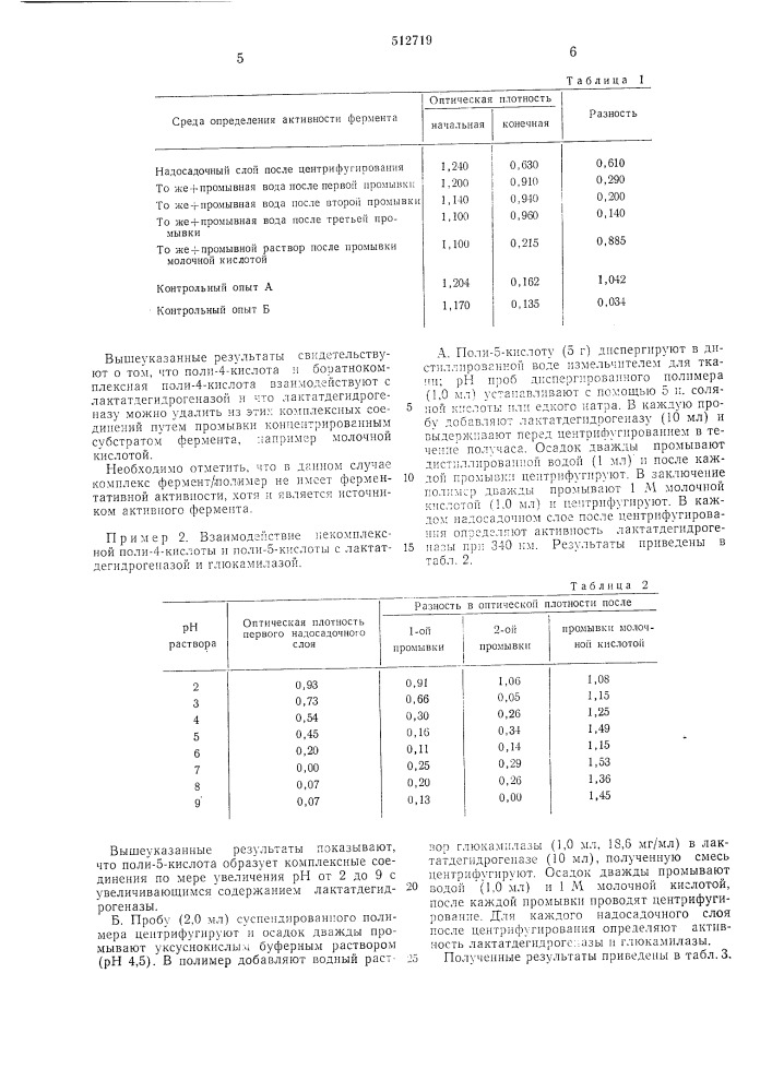 Способ получения нерастворимого фермента (патент 512719)