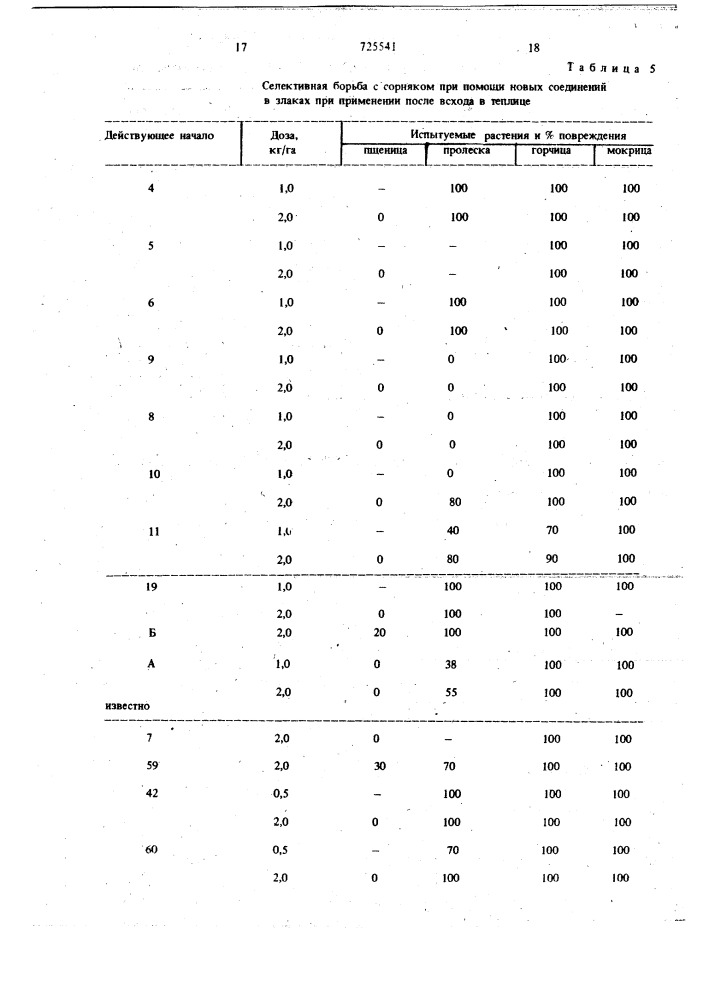 Гербицидное средство (патент 725541)