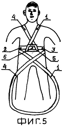 Способ крепления спасательного пояса на спасаемом человеке (патент 2497560)
