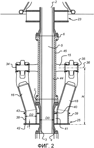 Соединительная структура для криогенных труб для транспортировки углеводородов (патент 2435095)