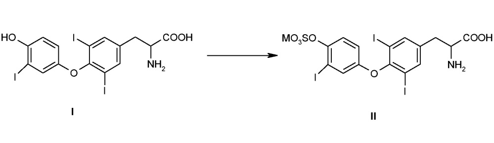 Способ получения сульфатированного производного 3,5-дийод-о-[3-йодфенил]-l-тирозина (патент 2610093)
