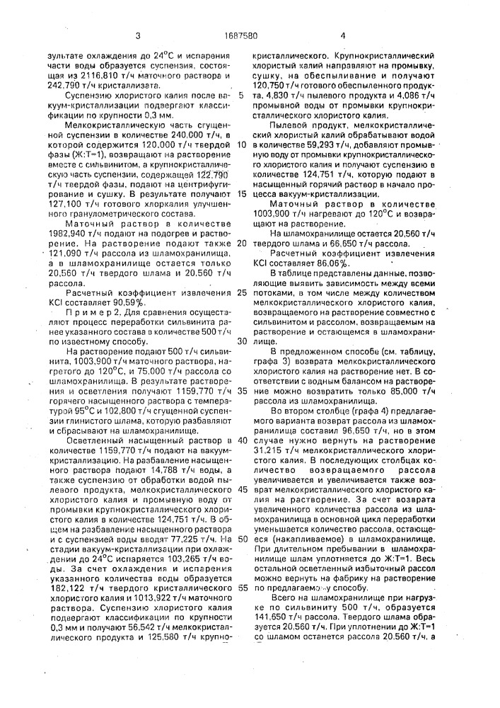 Способ получения хлористого калия (патент 1687580)