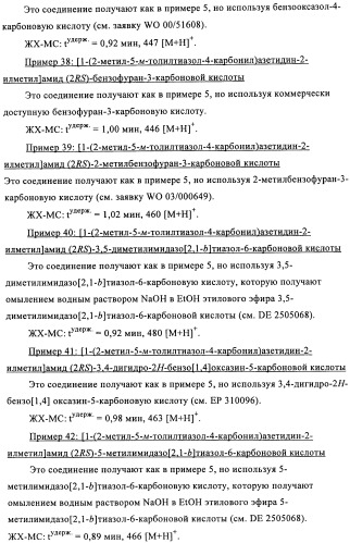 Соединения азетидина в качестве антагонистов рецептора орексина (патент 2447070)