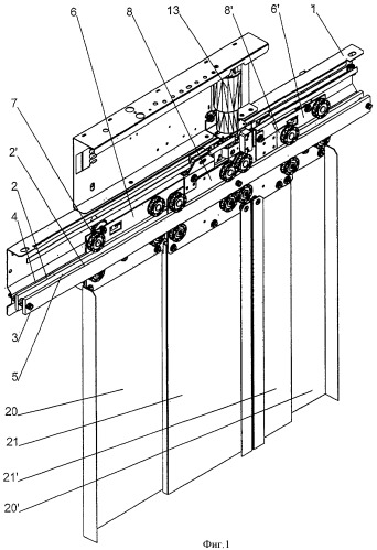 Конструкция двери лифта (патент 2437823)